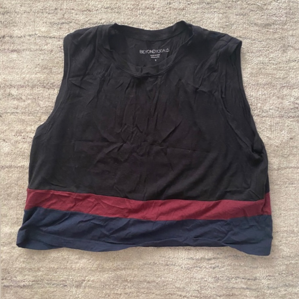 Beyond yoga paneled crop tank